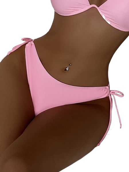 tie side bikini bottom x4jn#, White;black