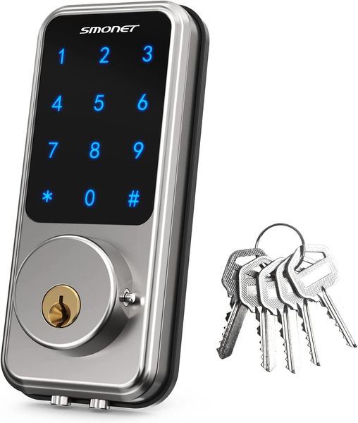 smonet smart lock keyless entry deadbolt keypad front door digital electronic home security with code for l condo apartment
smonet smart lock keyless entry deadbolt keypad front door digital electronic home security with code for l condo apartment