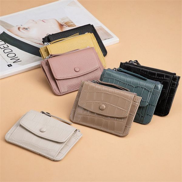 bags 2022 trendy short cowhide zipper zero wallet fashion versatile women's card bag alligator leather clutch key bag, Red;black
bags 2022 trendy short cowhide zipper zero wallet fashion versatile women's card bag alligator leather clutch key bag, Red;black