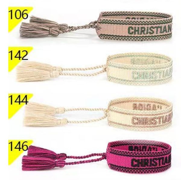 classic fashion brand bangles bracelets luxury women men handmade signature embroidered woven tassel adjustable bracelet jewelry friendship, Black
classic fashion brand bangles bracelets luxury women men handmade signature embroidered woven tassel adjustable bracelet jewelry friendship, Black