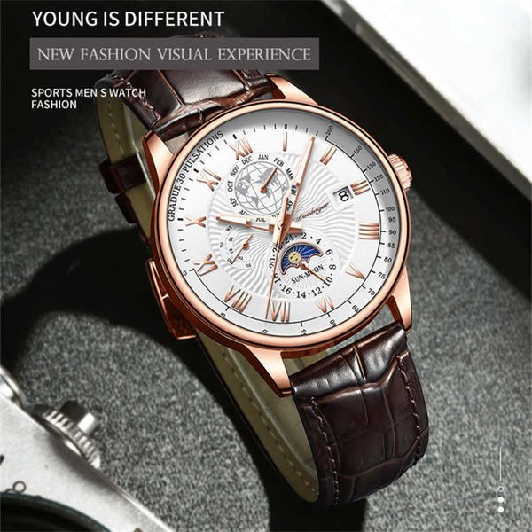 swiss brand men watch luxury fashion waterproof luminous date clock sport watches mens business quartz wristwatch, Slivery;brown
swiss brand men watch luxury fashion waterproof luminous date clock sport watches mens business quartz wristwatch, Slivery;brown