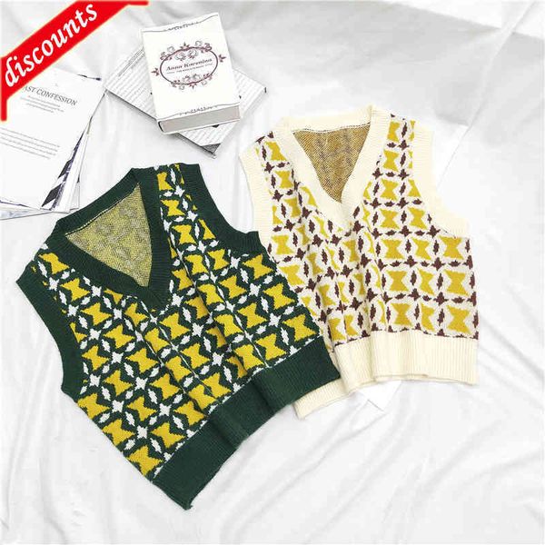 factory outlet autumn and winter new knitting contrast v-neck sweater sleeveless vest thick summer female shirt, White
factory outlet autumn and winter new knitting contrast v-neck sweater sleeveless vest thick summer female shirt, White