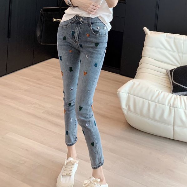 women jeans girls jean lettered embroidery pant straight pants design jeans size s-xl, Blue
women jeans girls jean lettered embroidery pant straight pants design jeans size s-xl, Blue