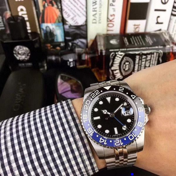 mens watches 40mm automatic mechanical watch full 904l stainless steel blue black ceramic sapphire wristwatches super luminous montre de lux, Slivery;brown
mens watches 40mm automatic mechanical watch full 904l stainless steel blue black ceramic sapphire wristwatches super luminous montre de lux, Slivery;brown