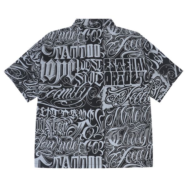 print letter full short sleeve shirt mens summer hip hop loose streetwear shirts men, White;black
print letter full short sleeve shirt mens summer hip hop loose streetwear shirts men, White;black