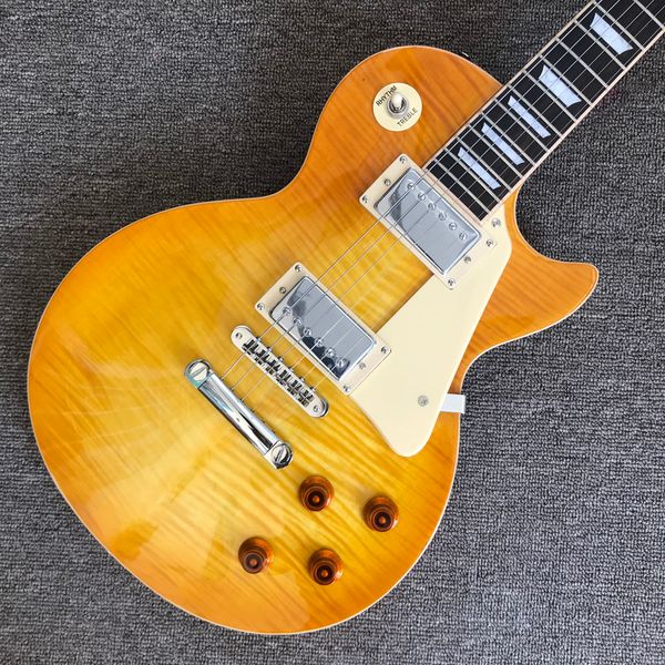 2022 new style electric guitar, a piece of neck and body, frets binding, honey burst maple guitars as same of the pictures
2022 new style electric guitar, a piece of neck and body, frets binding, honey burst maple guitars as same of the pictures