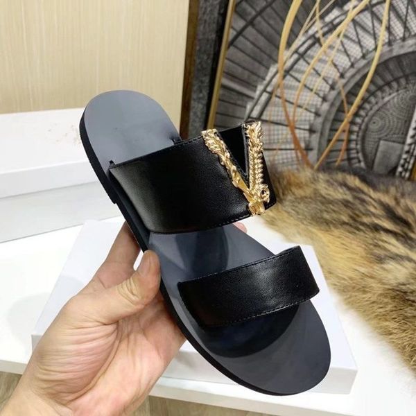 sandals slippers women's flat bottomed medusa summer style anti slip flip flops, leather odor proof and comfortable sandals wb7y, Black
sandals slippers women's flat bottomed medusa summer style anti slip flip flops, leather odor proof and comfortable sandals wb7y, Black