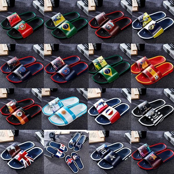 football star sports slippers brand designer color printing mens rubber sandals beach slide non-slip flip flops indoor outdoor shoes, Black
football star sports slippers brand designer color printing mens rubber sandals beach slide non-slip flip flops indoor outdoor shoes, Black