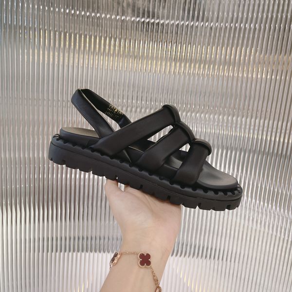 2022 designer women sandals sandals classic slippers real leather slides platform flats shoes, Black
2022 designer women sandals sandals classic slippers real leather slides platform flats shoes, Black