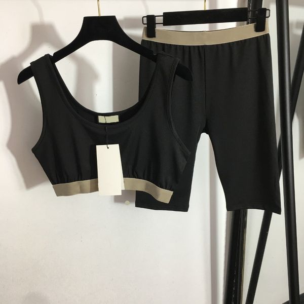 women's two piece pants yoga set elastic short set bra summer suit fitness tracksuits webbing waistband halter vest 2 colors, White
women's two piece pants yoga set elastic short set bra summer suit fitness tracksuits webbing waistband halter vest 2 colors, White
