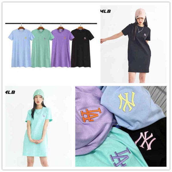 casual dresses mlb korea fashion brand round neck loose letter ny embroidery long short sleeve dress t women's summer product b3qi, Black;gray
casual dresses mlb korea fashion brand round neck loose letter ny embroidery long short sleeve dress t women's summer product b3qi, Black;gray