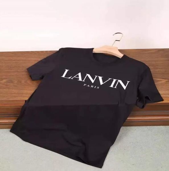 mens and women summer lanvin printed cotton short-sleeved round neck loose casual short-sleeved t-shirt, White;black
mens and women summer lanvin printed cotton short-sleeved round neck loose casual short-sleeved t-shirt, White;black