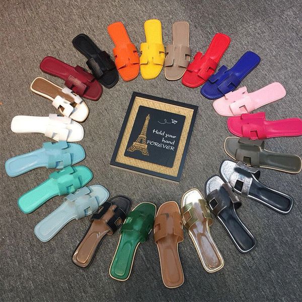 2022 women oran sandals slides designer h slippers classic retro flat bright candy solid real leather ladies summer beach flip flops shoes w, Black
2022 women oran sandals slides designer h slippers classic retro flat bright candy solid real leather ladies summer beach flip flops shoes w, Black