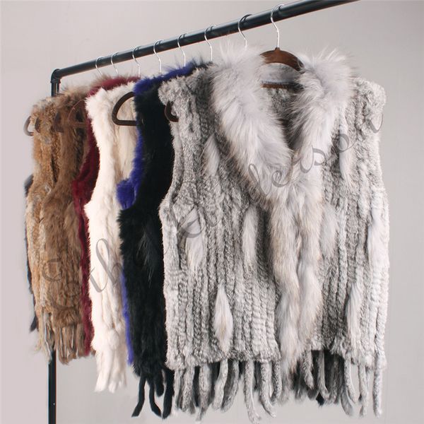 ethel anderson genuine womens rabbit fur vest gilet tassels real fur coat kintted waistcoat raccoon fur collar outwear 201103, Black
ethel anderson genuine womens rabbit fur vest gilet tassels real fur coat kintted waistcoat raccoon fur collar outwear 201103, Black