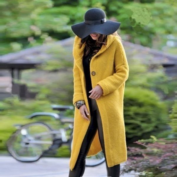 loose knit cardigan large sweater hooded medium length jacket women, White;black
loose knit cardigan large sweater hooded medium length jacket women, White;black