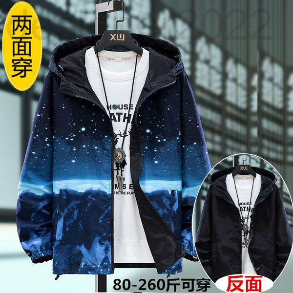 men's jackets designer double sided jacket men's spring and autumn korean fashion casual gradient coat student loose fat man large, Black;brown
men's jackets designer double sided jacket men's spring and autumn korean fashion casual gradient coat student loose fat man large, Black;brown
