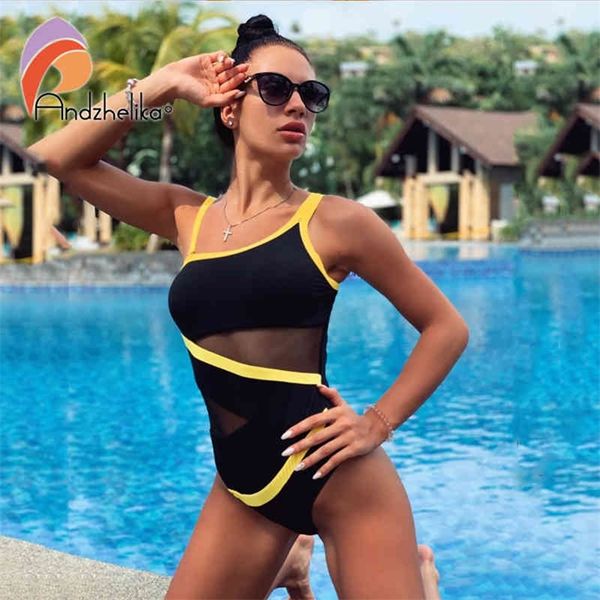 andzhelika one shoulder swimsuit off shoulder mesh patchwork swimwear bodysuit bathing suit monokini 210407, White;black
andzhelika one shoulder swimsuit off shoulder mesh patchwork swimwear bodysuit bathing suit monokini 210407, White;black