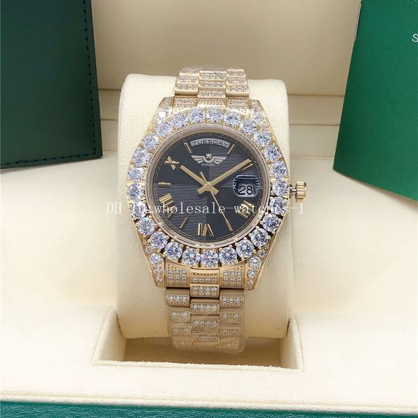 watch full diamond black roman dail president day-date 228396 128238 sapphire big diamond bezel 43mm 18k gold men automatic wrist watches wi, Slivery;brown
watch full diamond black roman dail president day-date 228396 128238 sapphire big diamond bezel 43mm 18k gold men automatic wrist watches wi, Slivery;brown