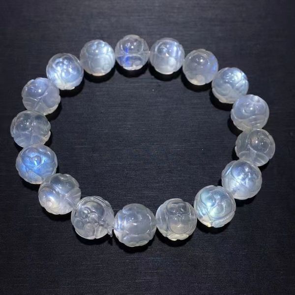 natural blue light moonstone carved beads bracelet 11.5mm for women men rainbow light stretch moonstone clear round beads aaaaaa, Silver
natural blue light moonstone carved beads bracelet 11.5mm for women men rainbow light stretch moonstone clear round beads aaaaaa, Silver