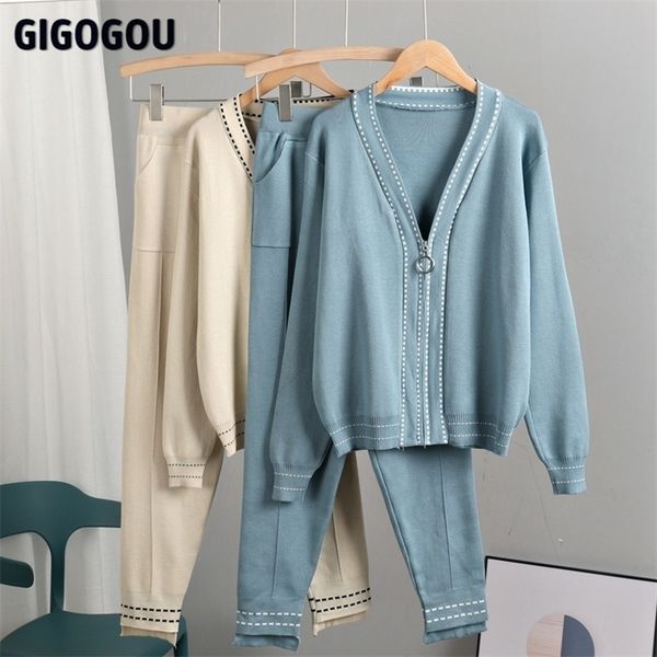 gigogou vertival harem carrot pants suits vintage zipper women cardigan sweater tracksuits knit jumper y2k two piece 220315, White
gigogou vertival harem carrot pants suits vintage zipper women cardigan sweater tracksuits knit jumper y2k two piece 220315, White