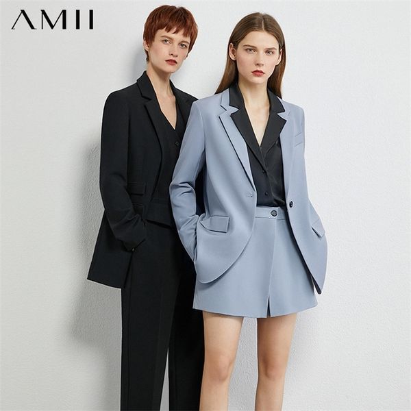 amii minimalism autumn olstyle women suit fashion solid lapel abuckle suit coat high waist loose shorts female suit lj201118, White
amii minimalism autumn olstyle women suit fashion solid lapel abuckle suit coat high waist loose shorts female suit lj201118, White