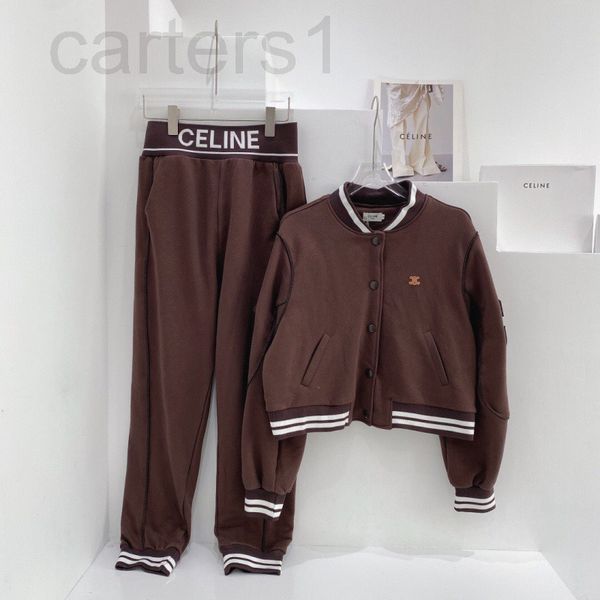 women's hoodies & sweatshirts designer chaopai 22 early spring new american versatile embroidered letter short baseball suit + sweatpan, Black
women's hoodies & sweatshirts designer chaopai 22 early spring new american versatile embroidered letter short baseball suit + sweatpan, Black