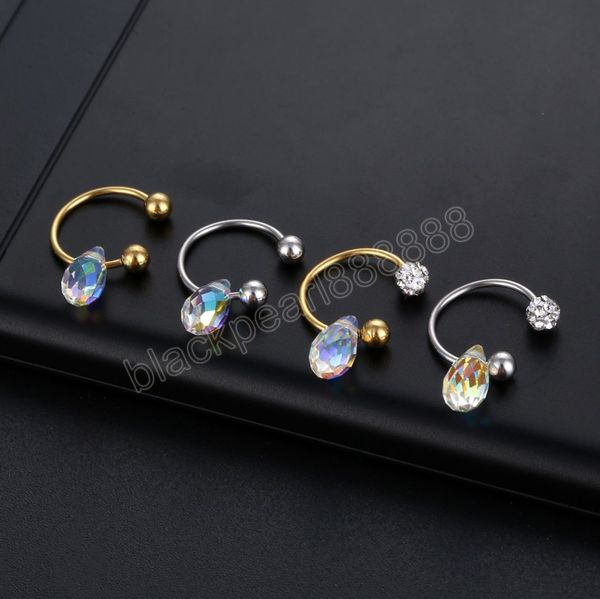 nose piercing ring fashion crystal pendant ear cartilage tragus piercing earring goth c clip lip ring women body jewelry, Silver
nose piercing ring fashion crystal pendant ear cartilage tragus piercing earring goth c clip lip ring women body jewelry, Silver