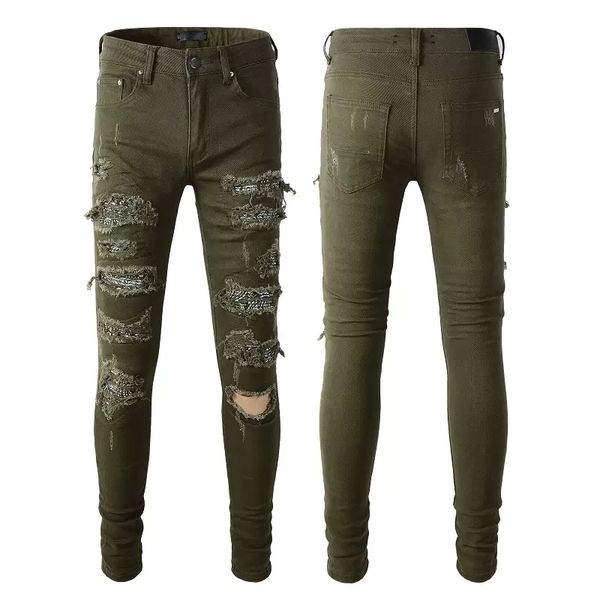2022 men's jeans distressed ripped fashion slim motorcycle causal denim pants hip hop skinny casual long ripped, Blue
2022 men's jeans distressed ripped fashion slim motorcycle causal denim pants hip hop skinny casual long ripped, Blue