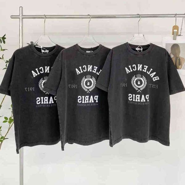deisgner fashion brand paris b home balenciga balanciagas washed wheat crown short sve t-shirt men and women lovers letter printed vintage 2, White;black
deisgner fashion brand paris b home balenciga balanciagas washed wheat crown short sve t-shirt men and women lovers letter printed vintage 2, White;black