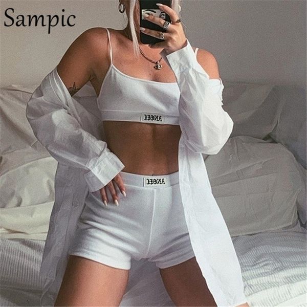 sampic women summer fashion casual two piece set print letter sleeveless crop and bodycon biker shorts outfits suit y200822, Gray
sampic women summer fashion casual two piece set print letter sleeveless crop and bodycon biker shorts outfits suit y200822, Gray