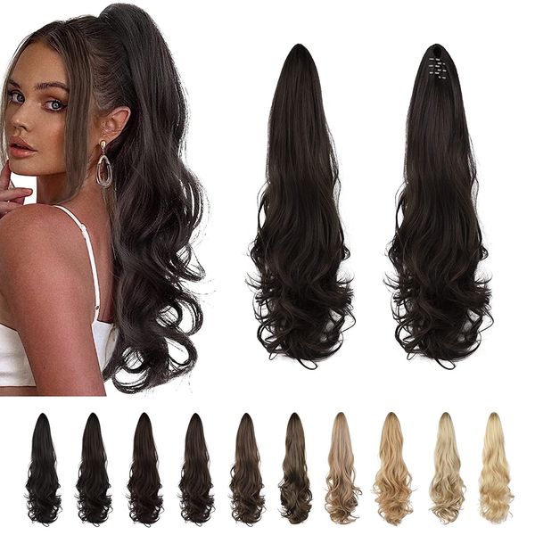 ponytails 22inch hair extensions synthetic ponytail clip in wholesale natral soft hair pieces 125g, Black
ponytails 22inch hair extensions synthetic ponytail clip in wholesale natral soft hair pieces 125g, Black