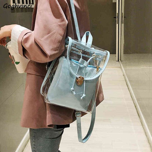 transparent bags women casual backpacks son-mother bag handbags string two straps summer pvc new fashion all-match female simple y220422
transparent bags women casual backpacks son-mother bag handbags string two straps summer pvc new fashion all-match female simple y220422