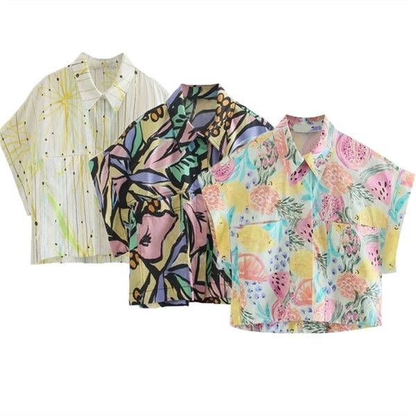 daisies print cropped shirt women vintage short sleeve summer shirts woman fashion fornt patch pockets casual 210524, White
daisies print cropped shirt women vintage short sleeve summer shirts woman fashion fornt patch pockets casual 210524, White