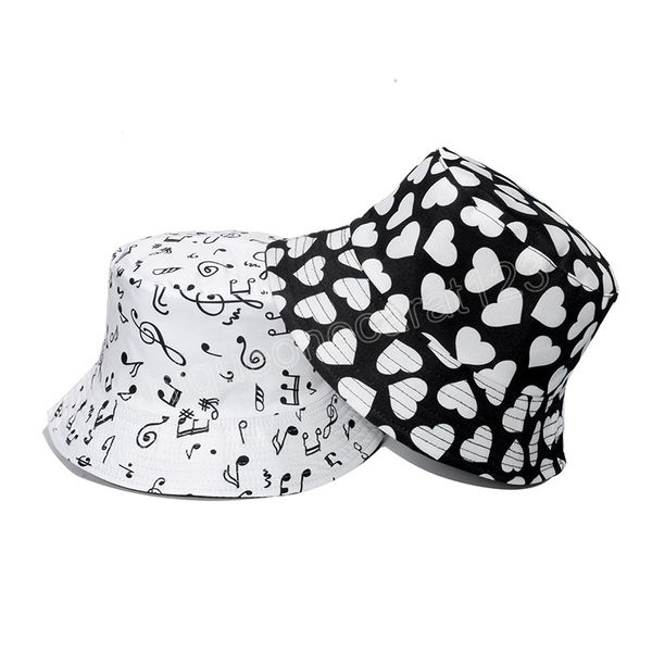 spring summer sun panama caps musical note heart love pattern bucket hat women mother gifts, Blue;gray
spring summer sun panama caps musical note heart love pattern bucket hat women mother gifts, Blue;gray
