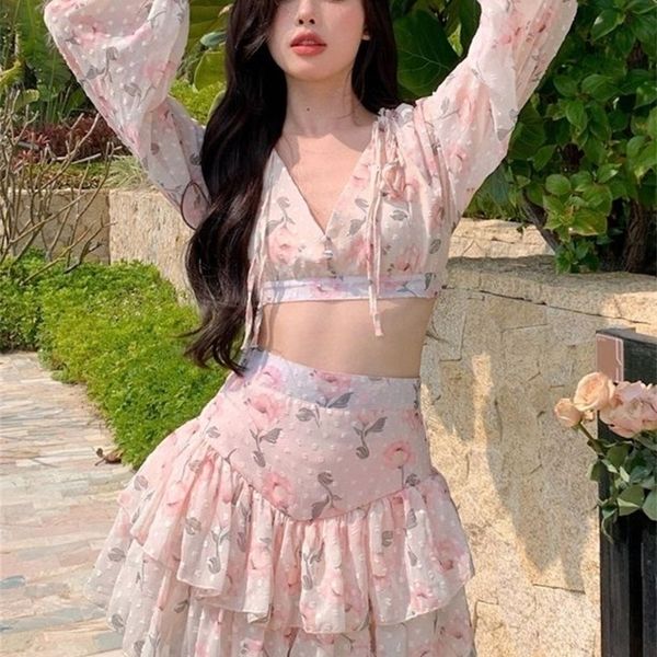spring summer sweet two piece set backless shirt crop + cake skirt suits floral chiffon boho beach outfits for women 220513, White
spring summer sweet two piece set backless shirt crop + cake skirt suits floral chiffon boho beach outfits for women 220513, White
