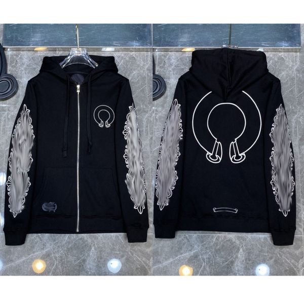 men's fashion brand jackets designer luxury zipper sweatshirts horseshoe cross print ch hoodies men women coat casual pullover loose h, Black;brown
men's fashion brand jackets designer luxury zipper sweatshirts horseshoe cross print ch hoodies men women coat casual pullover loose h, Black;brown