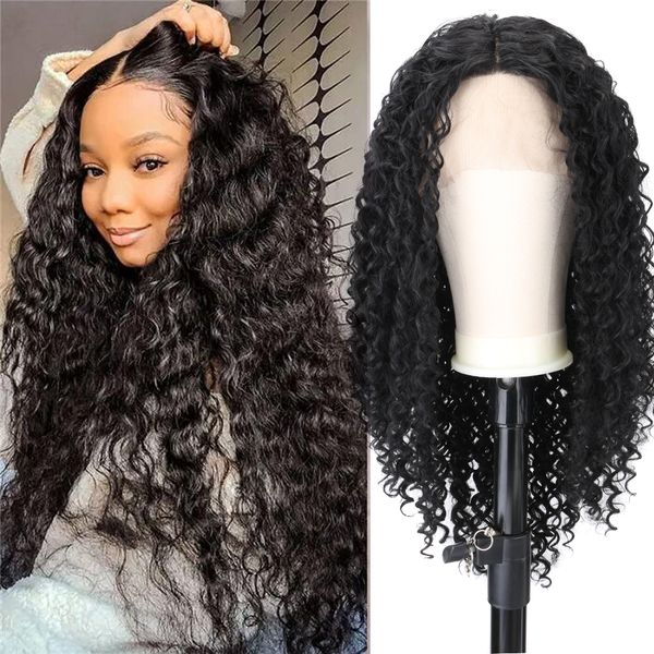 lx brand deep curly lace front wig middle part synthetic hair glueless full lace wig 20-26inch ombre burgundy deep wave frontal wigfactory d, Black
lx brand deep curly lace front wig middle part synthetic hair glueless full lace wig 20-26inch ombre burgundy deep wave frontal wigfactory d, Black