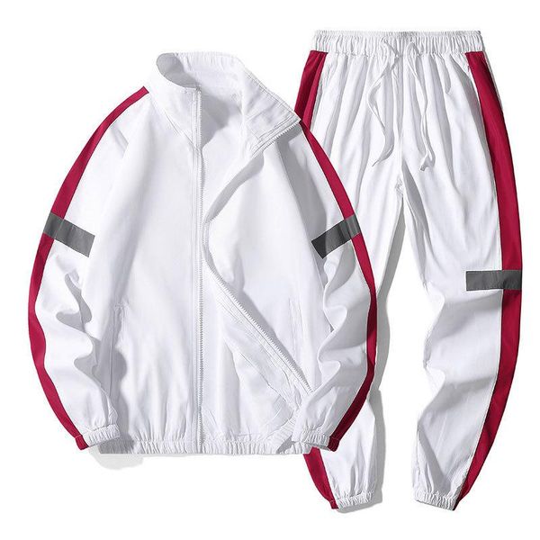 men's tracksuits men tracksuit two piece set 2022 brand sets sportswear spring autumn jacket+pants casual sports suit clothing hip hop, Gray
men's tracksuits men tracksuit two piece set 2022 brand sets sportswear spring autumn jacket+pants casual sports suit clothing hip hop, Gray