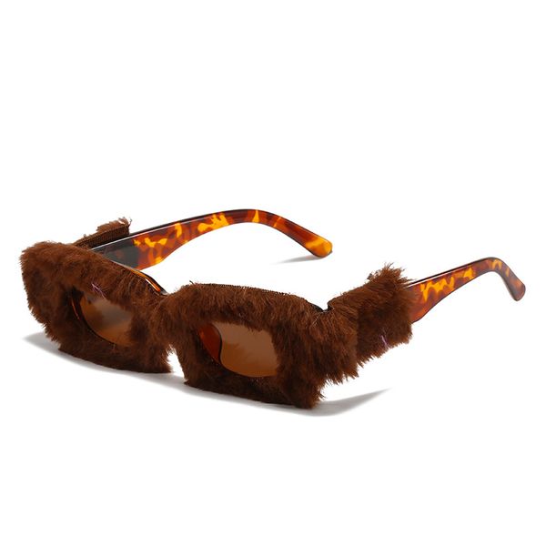 new creative sunglasses personality design plush innovative square glasses funny plaited sunglasses, White;black
new creative sunglasses personality design plush innovative square glasses funny plaited sunglasses, White;black
