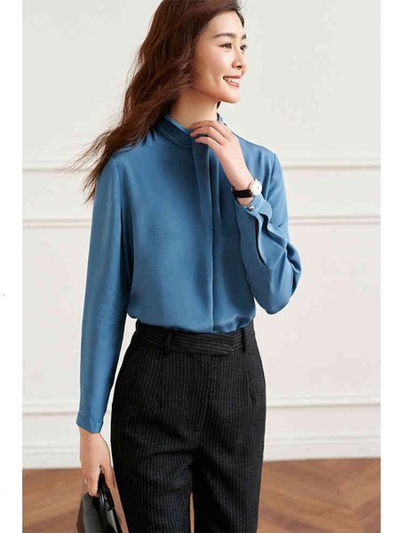 women's blouses & shirts spring and summer style 30mm silk stand collar pleated solid color mulberry blouse, White
women's blouses & shirts spring and summer style 30mm silk stand collar pleated solid color mulberry blouse, White