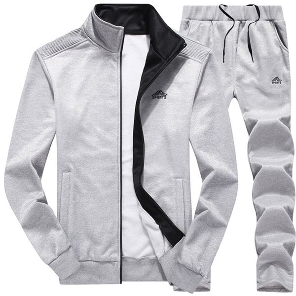 fashion set 2 piece set mens tracksuits 2020 solid color jogging suit running clothing gym clothes autumn tracksuit mens oufits lj201126, Gray
fashion set 2 piece set mens tracksuits 2020 solid color jogging suit running clothing gym clothes autumn tracksuit mens oufits lj201126, Gray