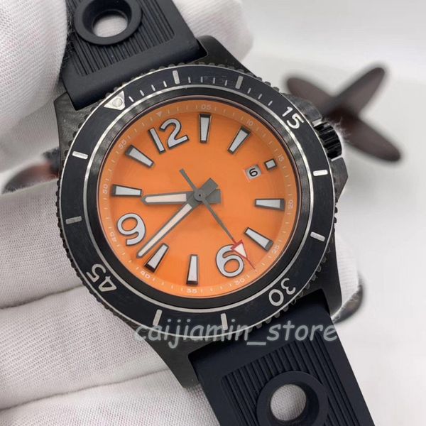caijiamin store - mens mechanical watch automatic calendar watchesorange dial 46mm large dial fashion wristwatch, Slivery;brown
caijiamin store - mens mechanical watch automatic calendar watchesorange dial 46mm large dial fashion wristwatch, Slivery;brown