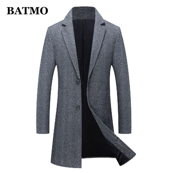 batmo 2020 new arrival autumn wool casual trench coat men wool jackets plus size m xxxl 9203 lj201110, Black
batmo 2020 new arrival autumn wool casual trench coat men wool jackets plus size m xxxl 9203 lj201110, Black