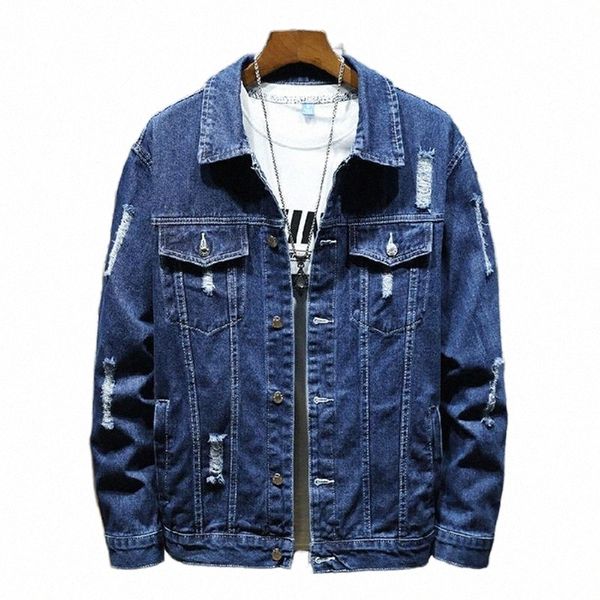 men's jackets spring autumn ripped denim jacket male korean style loose cotton jean youth casual windbreaker cowboy for man l85y#, Black;brown
men's jackets spring autumn ripped denim jacket male korean style loose cotton jean youth casual windbreaker cowboy for man l85y#, Black;brown