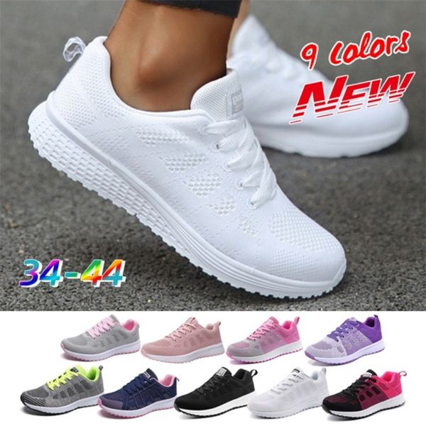 womens walking casual mesh breathable sports antislip jogging knitting tennis shoes 220714, Black;brown
womens walking casual mesh breathable sports antislip jogging knitting tennis shoes 220714, Black;brown