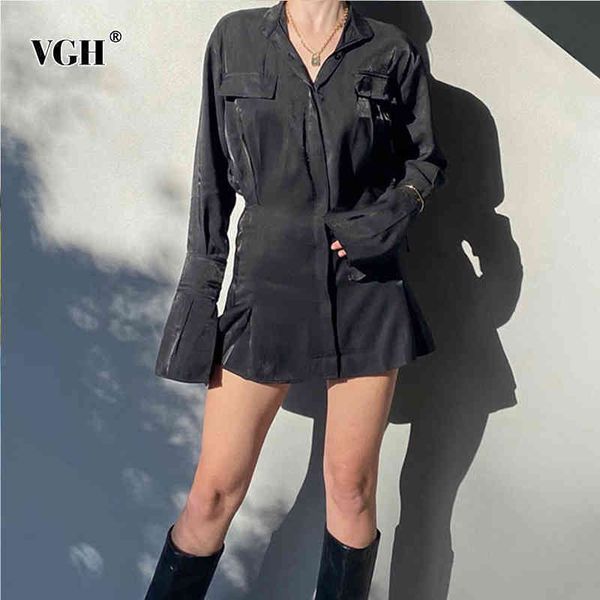 black dress for women lapel collar long sleeve high waist slim mini dresses female clothing fashion 210507, Black;gray
black dress for women lapel collar long sleeve high waist slim mini dresses female clothing fashion 210507, Black;gray