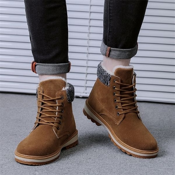 warm mens winter suede leather ankle boots men waterproof snow boots leisure winter work boots mens shoes 201204, Black
warm mens winter suede leather ankle boots men waterproof snow boots leisure winter work boots mens shoes 201204, Black
