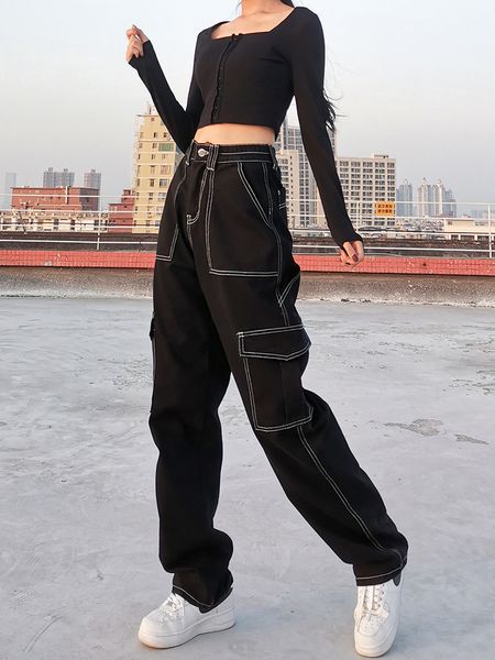 weekeep pockets patchwork baggy jeans fashion streetwear 100 cotton women denim trouser loose cargo pants korean jeans harajuku 220813, Blue
weekeep pockets patchwork baggy jeans fashion streetwear 100 cotton women denim trouser loose cargo pants korean jeans harajuku 220813, Blue