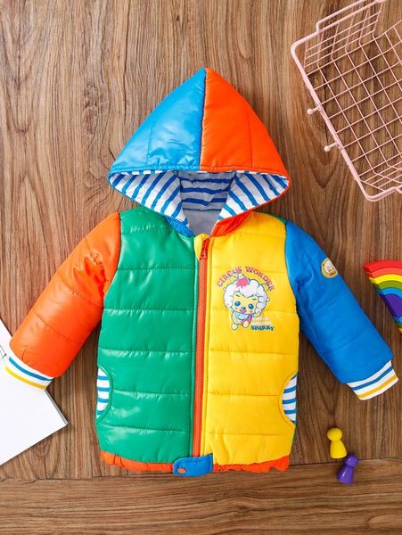 toddler boys letter and cartoon graphic color block hooded puffer coat she, Blue;gray
toddler boys letter and cartoon graphic color block hooded puffer coat she, Blue;gray