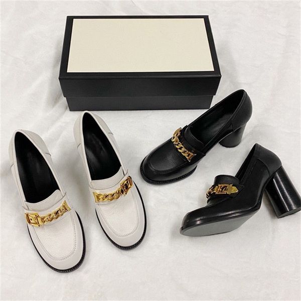 sandals early autumn low single shoe chain round head high heel thick versatile middle mouth leather women's shoes 2ef9, Black
sandals early autumn low single shoe chain round head high heel thick versatile middle mouth leather women's shoes 2ef9, Black